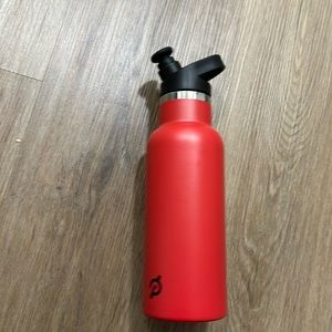 Red peloton water bottle